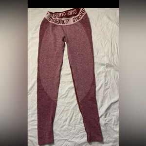 Gym Shark Flex Low Rise Small Leggings Purple Dry Moisture Management  Compress